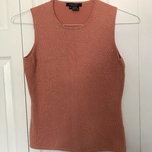 Karen Kane Sleeveless Top w/Beeds SizeM